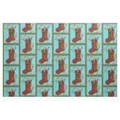 Christmas Sock Monkey Fabric Stoff (Fat Quarter (45,7 x 55,9 cm))