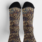 Christmas Socks Navy Swirls Socken (Oben)