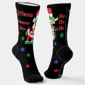 Christmas Socks TySantaSaurus Rex Socken (Gewinkelt)