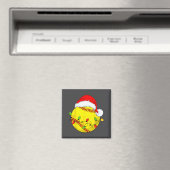 Christmas Softball Xmas Santa Srts Hat Mens Womens Magnet (In Situ (Geschirrspüler))