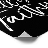 Christmas Song Lyric Christian Quote Oh Come All Y Poster (Ecke)