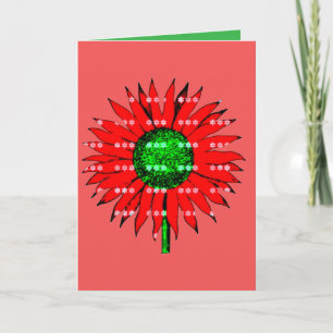 Christmas-Sonnenblume Karte