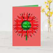 Christmas-Sonnenblume Karte (Gelbe Blume)