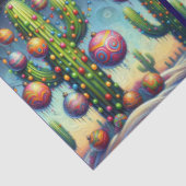 Christmas Southwest Saguaro Cactus Decoupage Seidenpapier (Detail)