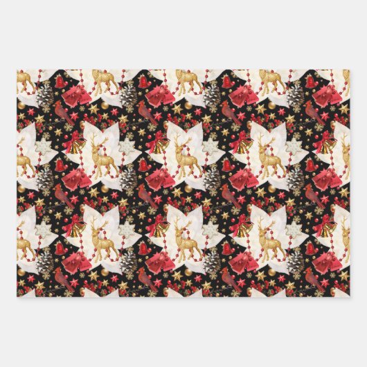 Christmas Sparkle Geschenkpapier Set (Vorderseite 3)