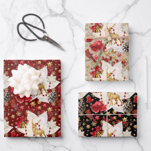 Christmas Sparkle Geschenkpapier Set (Vorderseite)