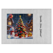 "Christmas Sparkle Time" Schneidebrett (Vorderseite)