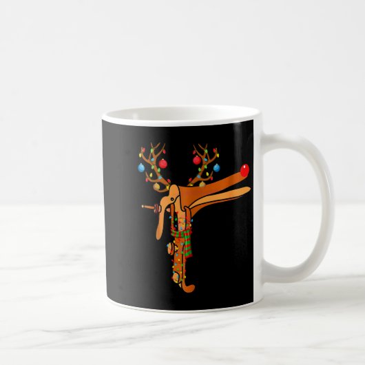 Christmas Speculum Reindeer Funny Xmas Nurse Midwi Kaffeetasse (Rechts)
