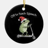 Christmas Speech Therapist SLP Communication  Keramik Ornament (Vorne)
