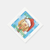 Christmas Spinone Italiano Napkins Serviette (Ecke)