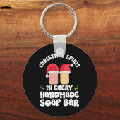 Christmas Spirit In Every Handmade Soap R - Soap M Schlüsselanhänger (Vorderseite)