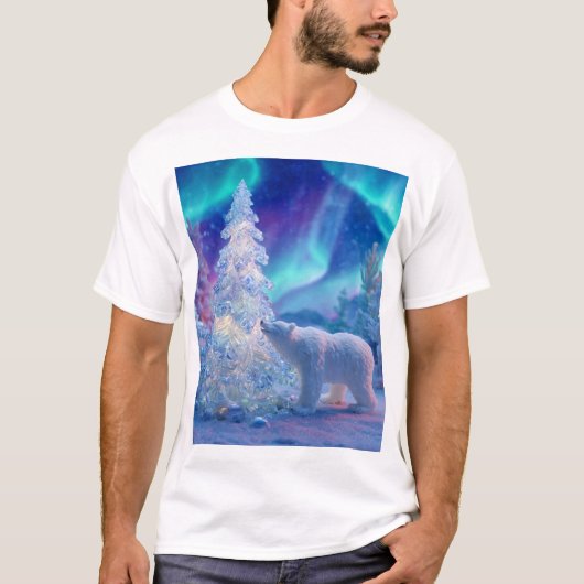 Christmas Spirit in the Northern Sky T-Shirt (Vorderseite)