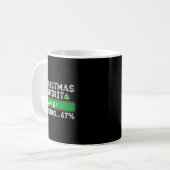 Christmas Spirit Loading 67 Six Seven Meme Funny S Kaffeetasse (Vorderseite Links)