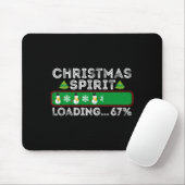 Christmas Spirit Loading 67 Six Seven Meme Funny S Mousepad (Mit Mouse)