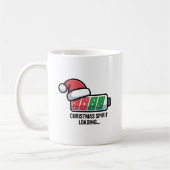 Christmas Spirit Loading Funny Holiday Kaffeetasse (Links)