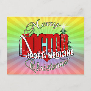 CHRISTMAS SPORTMEDIZIN FEIERTAGSPOSTKARTE