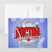CHRISTMAS SPORTMEDIZIN FEIERTAGSPOSTKARTE (Vorne/Hinten)