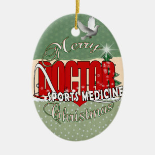 CHRISTMAS SPORTMEDIZIN KERAMIK ORNAMENT