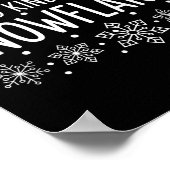 Christmas Spread Kindness Like Snowflakes - Snowfl Poster (Ecke)