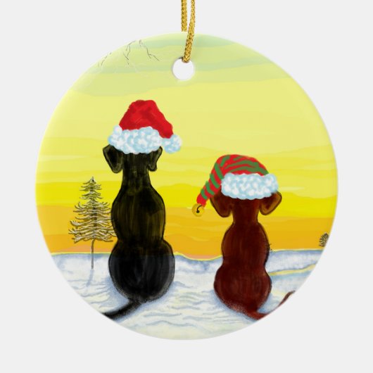 christmas springador keramik ornament (Vorne)