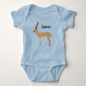 Christmas Springbok Baby Strampler (Vorderseite)