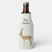 Christmas Springbok Flaschenkühler (Flaschenvorderseite)