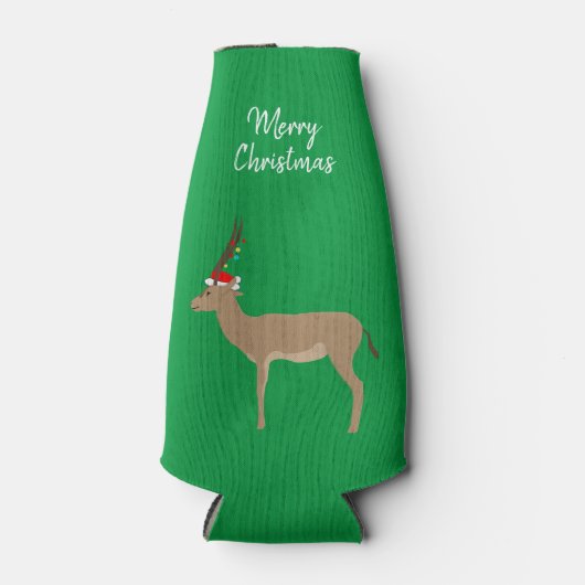 Christmas Springbok Flaschenkühler (Vorderseite)