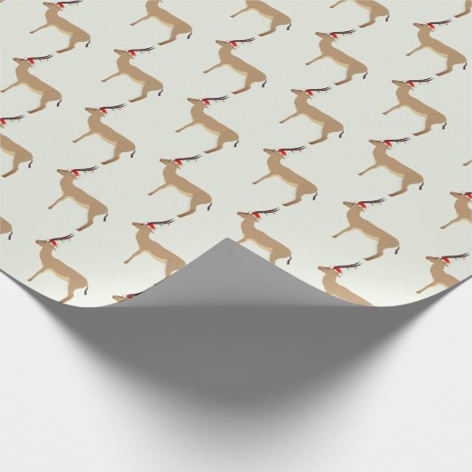 Christmas Springbok Geschenkpapier (Ecke)