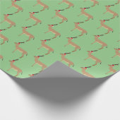 Christmas Springbok Geschenkpapier (Ecke)