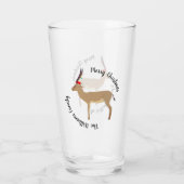 Christmas Springbok Glas (Rückseite)