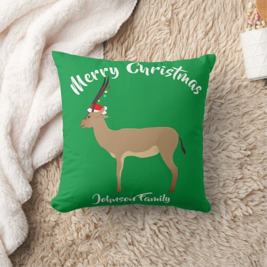 Christmas Springbok Kissen (Decke)