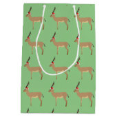 Christmas Springbok Mittlere Geschenktüte (Rückseite)