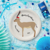Christmas Springbok Pappteller (Party)