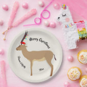 Christmas Springbok Pappteller (Party)
