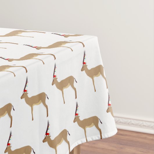 Christmas Springbok Tischdecke (Beispiel)