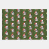 Christmas Springer Spaniel Dog Geschenkpapier Set (Vorderseite 3)