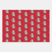 Christmas Springer Spaniel Dog Geschenkpapier Set (Vorderseite 2)