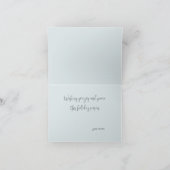 Christmas spruce branch and winter lights feiertagskarte (Innenseite)