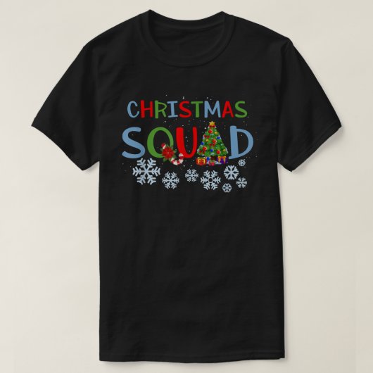 Christmas Squad Christmas Matching Funny Family Pa T-Shirt (Design vorne)