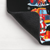 Christmas Squad Construction Trucks Excavators San Mousepad (Ecke)