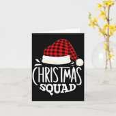 Christmas Squad Family Group Matching Christmas Pa Karte (Gelbe Blume)