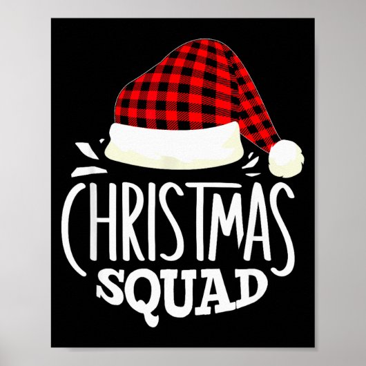 Christmas Squad Family Group Matching Christmas Pa Poster (Vorne)