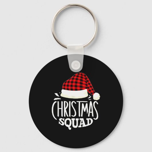 Christmas Squad Family Group Matching Christmas Pa Schlüsselanhänger (Vorderseite)