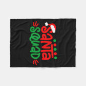 Christmas Squad Family Matching Xmas Santa Squad  Fleecedecke (Vorderseite (Horizontal))