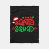 Christmas Squad Family Matching Xmas Santa Squad Fleecedecke (Vorderseite)