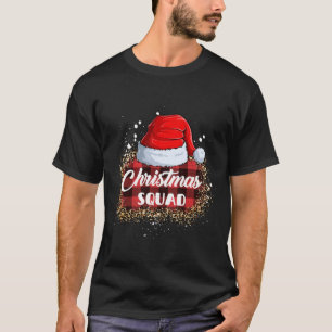 Christmas Squad Family Weihnachtsmannmütze Leopard T-Shirt