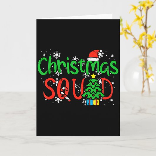 Christmas Squad Family Xmas Crew Men Women Boys Gi Karte (Gelbe Blume)