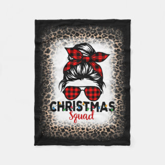 Christmas Squad Frauen Unordentlicher Dutt Büffel Fleecedecke