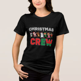 Christmas Squad | Fun Matching Holiday Team Design Tri-Blend Shirt