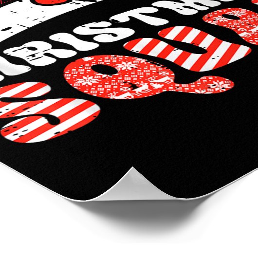 Christmas Squad Funny Xmas Crew Team Matching Kids Poster (Ecke)